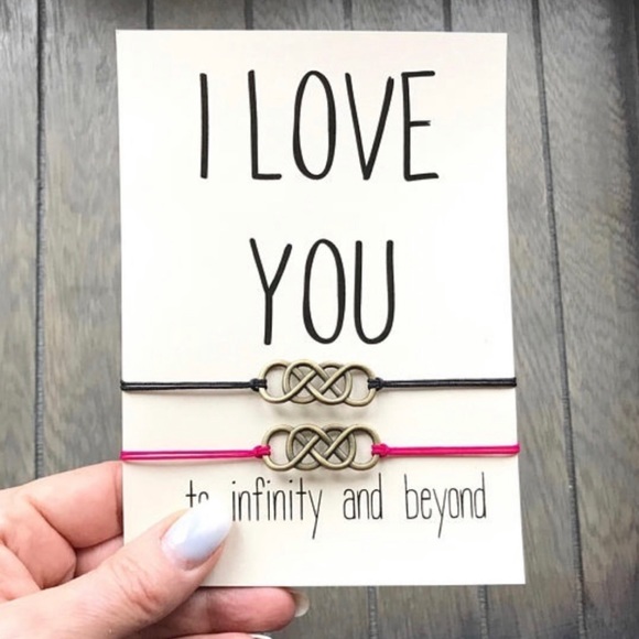 Pawsitively Posh Jewelry - {PRESLEY} “I Love You” infinity bracelet set Brand